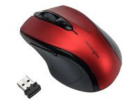 Myš - pravák - optický - bezdrátový - 2.4 GHz - bezdrátový přijímač USB - nachově červená