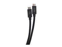 USB kabel - USB-C (M) do USB-C (M) - Thunderbolt 4 - 90 V - 5 A - 1 m - podpora 8K60Hz, podpora 4K60Hz, podpora Gigabit Ethernet, napájení USB (240 W) - černá