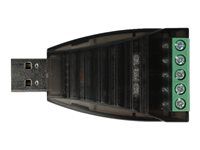 USB adaptér - USB (M) do terminál s 5 piny - 2500 V - černá
