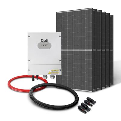 Sestava pro fotovoltaický ohřev vody GETI GWH01 2730W 6x PV Trina