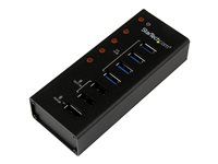 4 Port USB 3.0 Hub plus 3 Charging Ports - ST4300U3C3