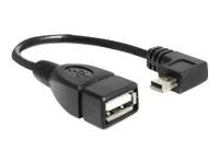 Kabel USB - mini-USB typ B (M) do USB (F) - USB 2.0 OTG - 16 cm