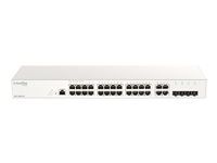 Přepínač - 24 x 10/100/1000 + 4 x kombinace SFP