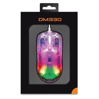 DELTACO GAM-159-T DM330, Herní myš, USB, trans