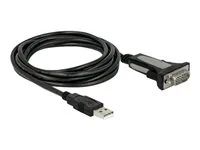 USB / sériový kabel - USB (M) do DB-9 (M) - 3 m - křídlové šrouby