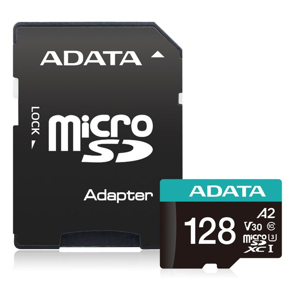 ADATA V30S/micro SDXC/128GB/UHS-I U3 / Class 10/+ Adaptér