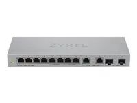 V2 - přepínač - řízený - 8 x 10/100/1000 + 2 x 100/1000/2.5G + 2 x 1 Gigabit / 10 Gigabit SFP+ (uplink) - desktop, pro připevnění na zeď