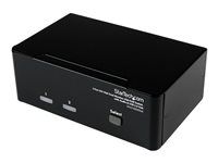 DVI and VGA w/ Audio and USB 2.0 Hub - Dual Monitor / Display / Screen KVM Switch - DVI VGA (SV231DDVDUA) - Přepínač KVM / audio / USB - 2 x KVM / zvuk / USB - 1 místní uživatel - desktop - pro P/N: IM12D1500P, SVA12M2NEUA, SVA12M5NA, USBDVI4N1A6, USBVGA4N1A10, USBVGA4N1A6