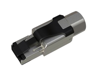 Konektor MPTL RJ45 CAT6 STP samorezný SXRJ45-6-STP-BK-SA-N